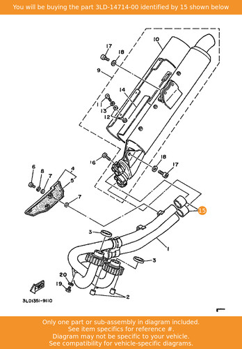 Yamaha gasket muffler - gasket,,