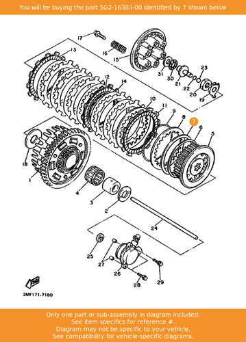Yamaha spring clutch boss - yamaha,