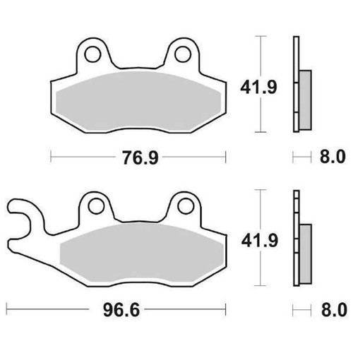 Brake pads sbs 611si for - sbs,