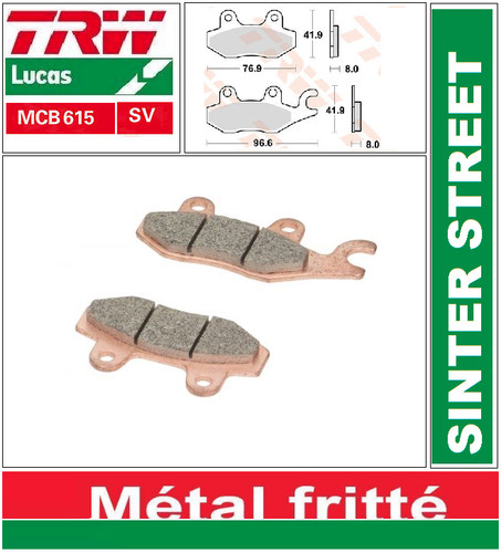 Brake pads right - av, trw
