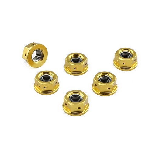Rear sprocket nuts - rear, gold