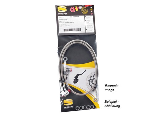 Steel braided hose - steel, yamaha