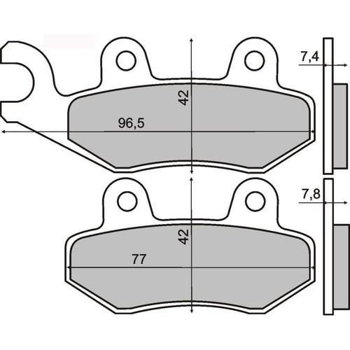 Front brake pads - brake, yamaha