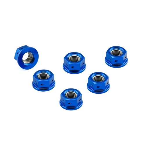 Rear sprocket nuts blue - rear,